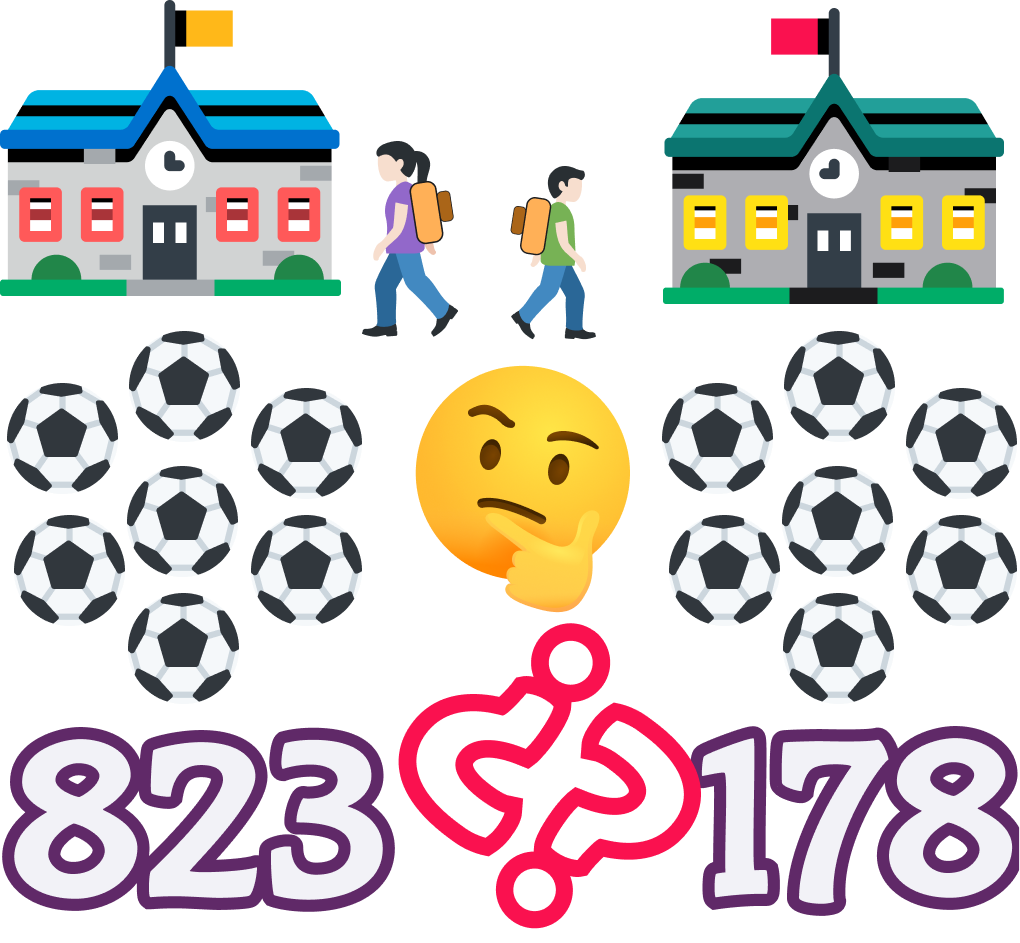 Resta de balones de futbol